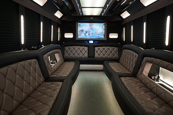 party bus with plasma TV