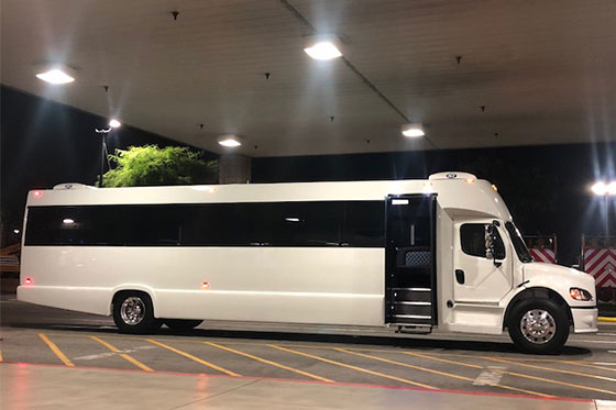 43 passenger party bus exterior