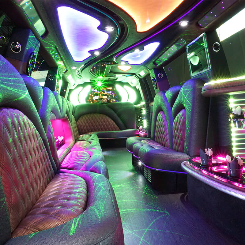 laser light in a limousine