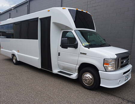 luxury party bus exterior