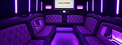 party bus with led lights